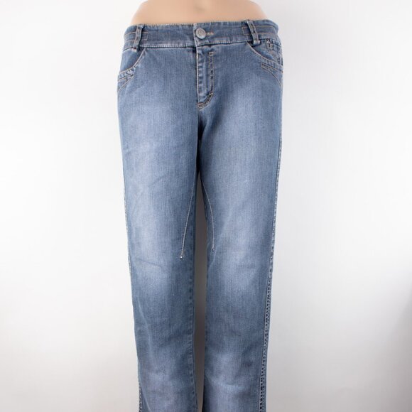 Marc Cain Ankle Straight QC 82.10 W55 Size N3 US 8 (30 X 27) Women's Jeans - Picture 1 of 12